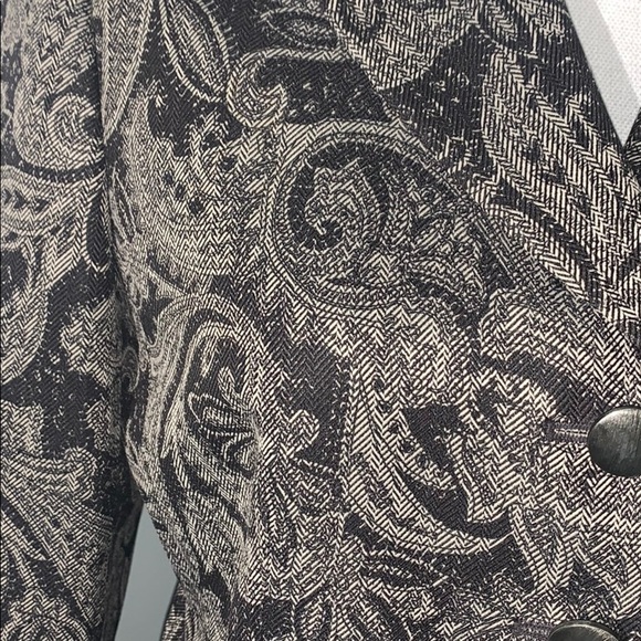 Le Suit Paisley Blazer Suit size 10P - Picture 3 of 10